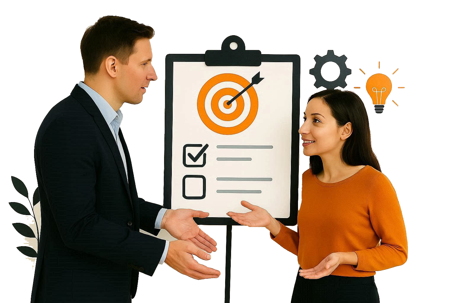 Ilustración que representa un gráfico de crecimiento y análisis de datos